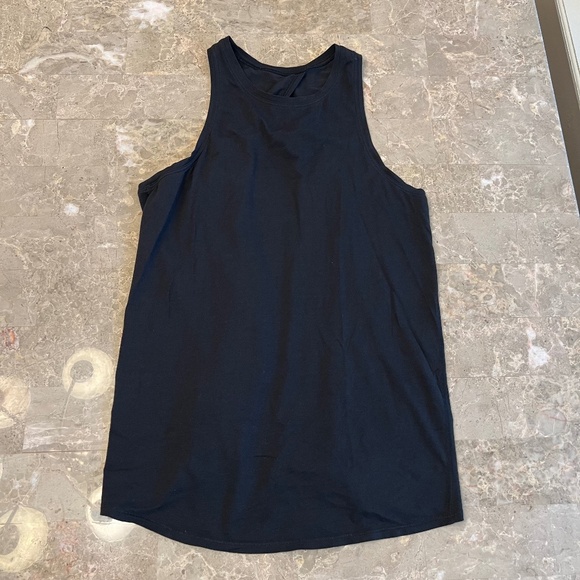 Lululemon Black Tie Back Muscle Tank Top Size 6 - Picture 1 of 4